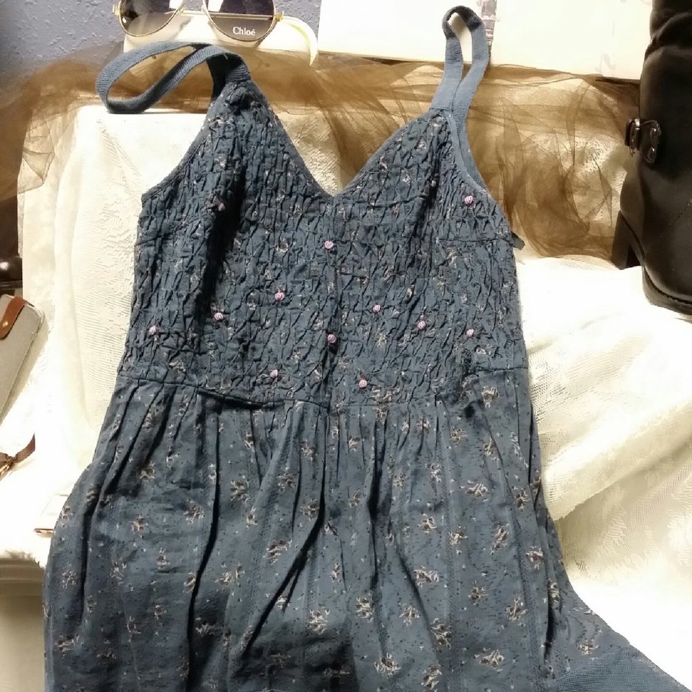 Free People Ink Blue Dress